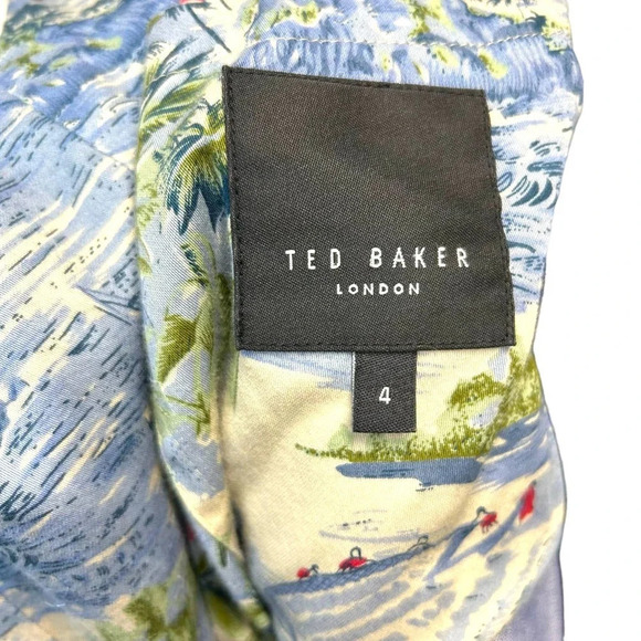 Ted Baker Men's Wolpert Chambray Blue Bomber Jacket Size 4 /‎ US 40 - Picture 6 of 9